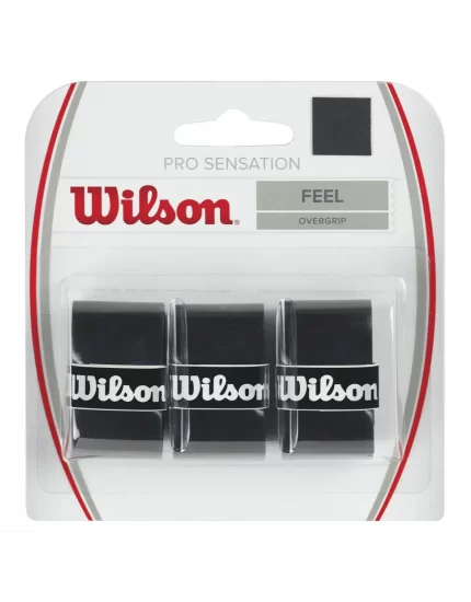 Wilson Pro Sensation Czarne (3 szt.) - owijki tenisowe