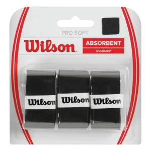 Wilson Pro Soft Overgrip Czarne (3 szt.) - owijki wierzchnie