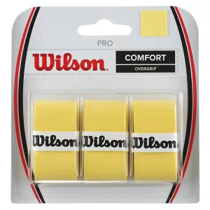 Wilson Pro Overgrip Żółte (3 szt.) - owijki wierzchnie