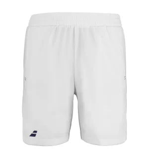 Babolat Play Short Boy Białe - spodenki tenisowe