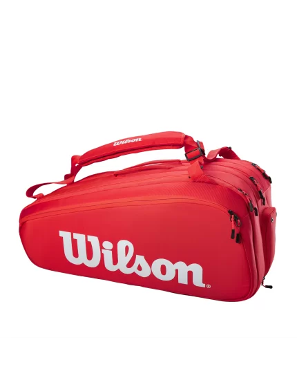 Wilson Super Tour 15 PK Czerwona - torba tenisowa