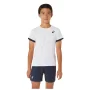 Asics Boys Tennis SS Top Brilliant White Midnight - koszulka chłopięca