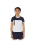 Asics Girls Tennis SS Top Brilliant White Midnight - dziewczęca koszulka tenisowa