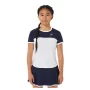 Asics Girls Tennis SS Top Brilliant White Midnight - dziewczęca koszulka tenisowa