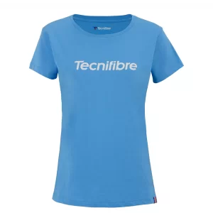 Tecnifibre Team Cotton Tee Azur - dziewczęca koszulka