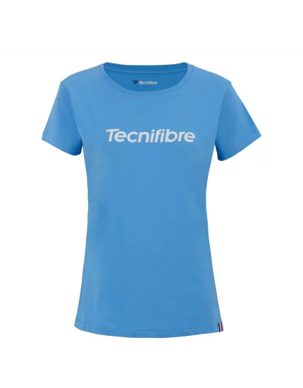 Tecnifibre Team Cotton Tee Azur - dziewczęca koszulka