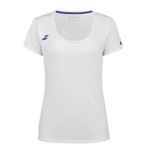 Babolat Play Cap Sleeve Top Girl Biała - koszulka tenisowa