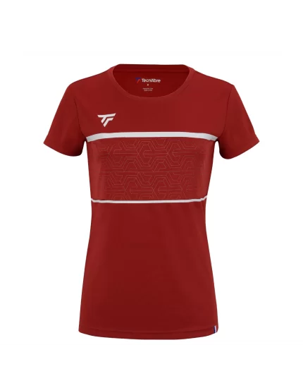 Tecnifibre Team Tech Tee Cardinal - dziewczęca koszulka