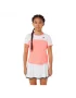 Asics Girls Tennis SS Top Guava Brilliant White - dziewczęca koszulka tenisowa