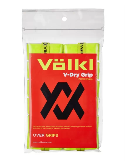Volkl V-Dry Grip Neon Yellow (12 szt.) - owijki wierzchnie