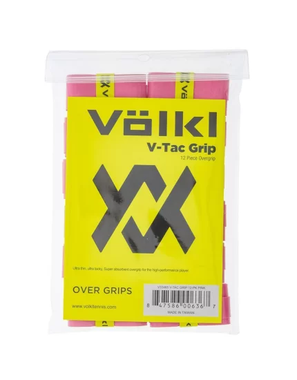 Volkl V-Tac Grip Różowe (12 szt.) - owijki zewnętrzne