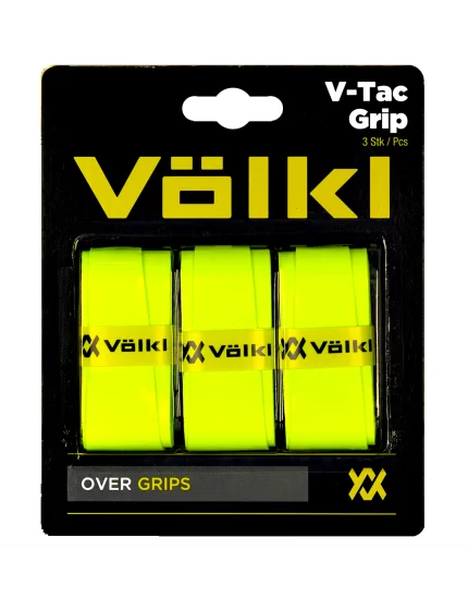 Volkl V-Tac Grip Neon Yellow (3 szt.) - owijki tenisowe