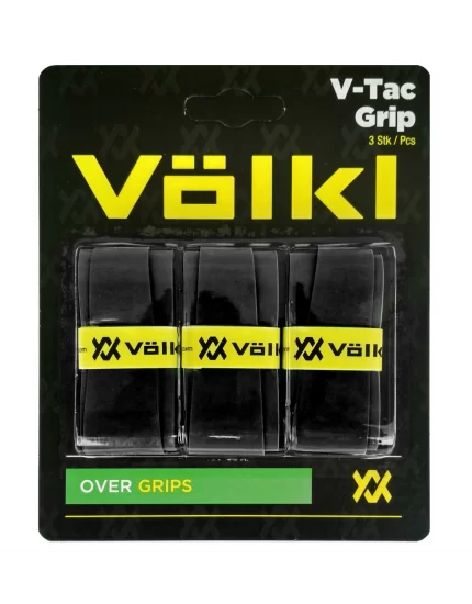 Volkl V-Tac Grip Czarne (3 szt.) - owijki tenisowe