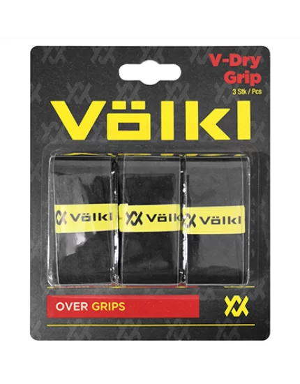 Volkl V-Dry Grip Czarne (3 szt.) - owijki wierzchnie