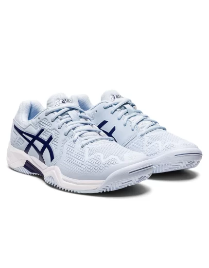 Asics Gel-Resolution 8 Clay GS Soft Sky Dive Blue - buty tenisowe juniorskie
