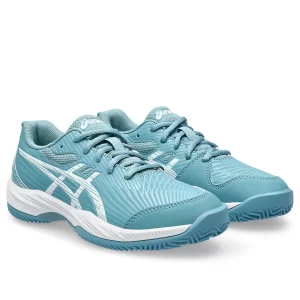 Asics Gel-Game 9 GS Clay / OC Gris Blue White - juniorskie buty tenisowe