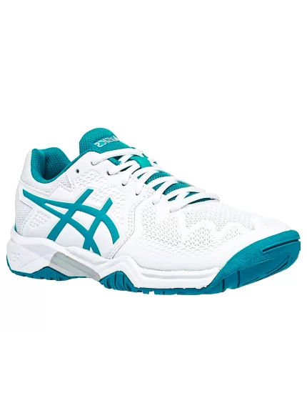 Asics Gel-Resolution 8 GS White Lagoon - buty tenisowe juniorskie