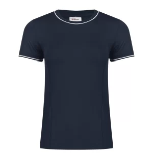 Wilson W Team Seamless Tee Classic Navy - koszulka tenisowa
