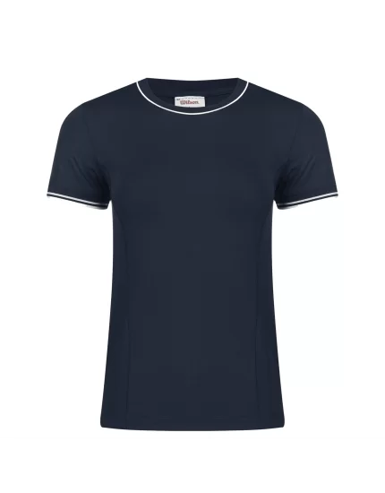 Wilson W Team Seamless Tee Classic Navy - koszulka tenisowa