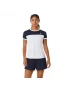Asics Women Court SS Top Brilliant White Midnight - damska koszulka tenisowa