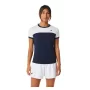 Asics Women Court SS Top Midnight Brilliant White - damska koszulka tenisowa