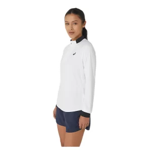 Asics Court LS 1 / 2 Zip Top - damska koszulka tenisowa