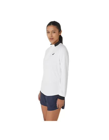 Asics Court LS 1/2 Zip Top - damska koszulka tenisowa