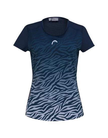 Head TIE-BREAK T-shirt Women Dark Blue Print Vision - damska koszulka tenisowa