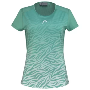 Head TIE-BREAK T-shirt Women Nile Green Print Vision - damska koszulka tenisowa