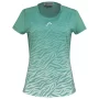 Head TIE-BREAK T-shirt Women Nile Green Print Vision - damska koszulka tenisowa