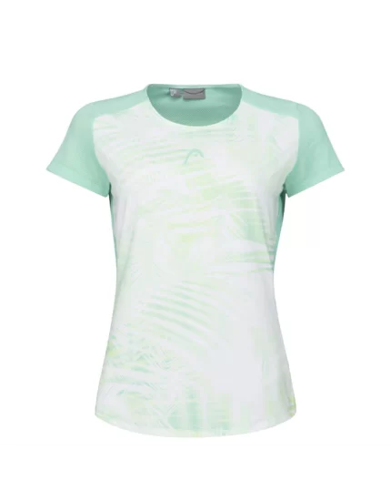 Head TIE-BREAK T-shirt Women Pastel Green Print Vision - damska koszulka tenisowa