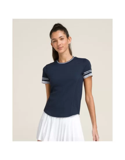 Wilson W Baseline Seamless SS Tee Classic Navy - koszulka tenisowa