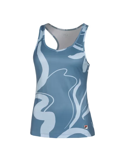Fila Top Mila Captains Blue Print - koszulka tenisowa