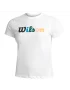 Wilson W Heritage Tee Bright White - damska koszulka tenisowa