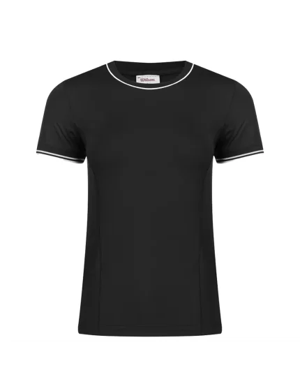 Wilson W Team Seamless Tee Black - koszulka tenisowa