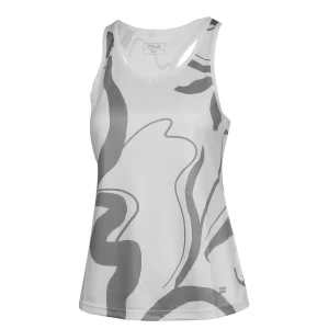 Fila Top Mila White Grey - koszulka tenisowa