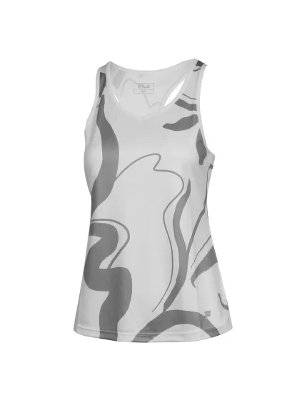 Fila Top Mila White Grey - koszulka tenisowa