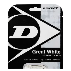 Dunlop Great White - naciąg do squasha
