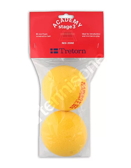 Tretorn Academy Stage 3 Red Foam (2 szt.) - piłki treningowe