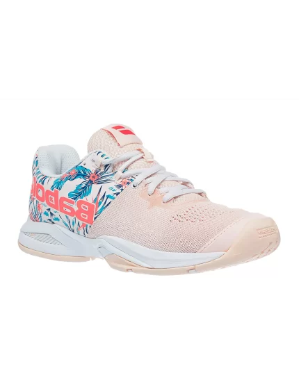 Babolat Propulse Blast AC Silver Peony Flower - damskie buty do tenisa 