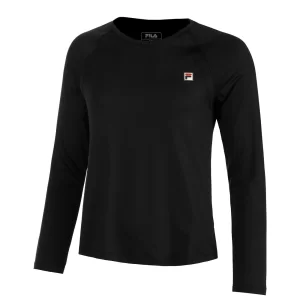 Fila Longsleeve Cora Black - koszulka z długim rękawem