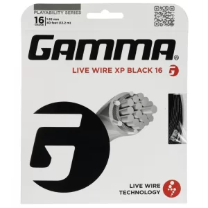Gamma Live Wire XP Czarny - naciąg tenisowy