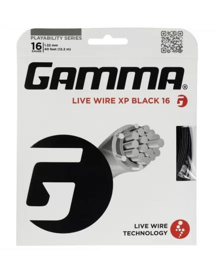 Gamma Live Wire XP Czarny - naciąg tenisowy