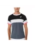 Asics Men Match SS Top Performance Black Carrier Grey - męska koszulka tenisowa