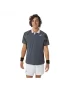 Asics Men Court Graphic Polo-Shirt Carrier Grey - męska koszulka tenisowa