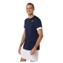 Asics Men Court SS Top Midnight Brilliant White - męska koszulka tenisowa