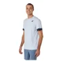 Asics Men Court SS Top Soft Sky Midnight - męska koszulka tenisowa