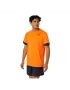 Asics Men Court SS Top Shocking Orange Midnight - męska koszulka tenisowa