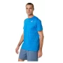 Asics Men Court Stripe SS Top Directoire Bluet - męska koszulka tenisowa