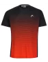 Head TOPSPIN T-shirt M Czarna/Grafika - męska koszulka tenisowa